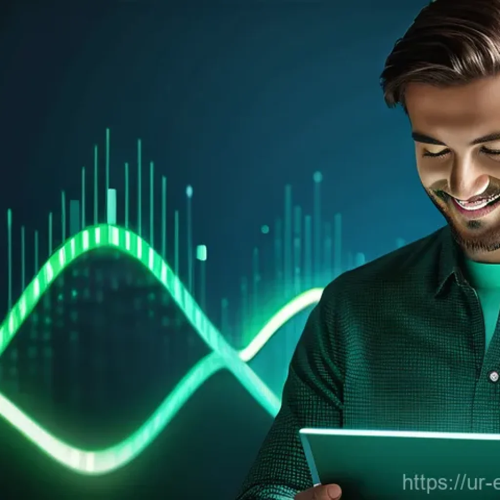 디지털 신호의 처리 및 분석 - "A dynamic and visually clear illustration of an analog sound wave (represented as a smooth, continu...