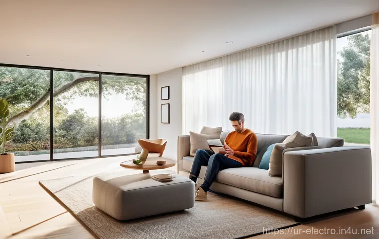 자동 제어 시스템의 최적화 - **Prompt:** "A diverse family of three (mother, father, and their teenage child, all casually and fu...