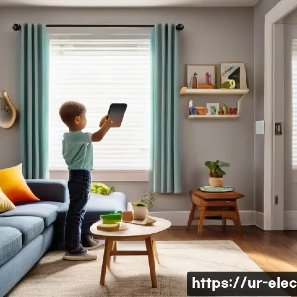 전자기학 개론 - **Prompt:** "A warm and inviting living room scene, with natural daylight streaming through a window...