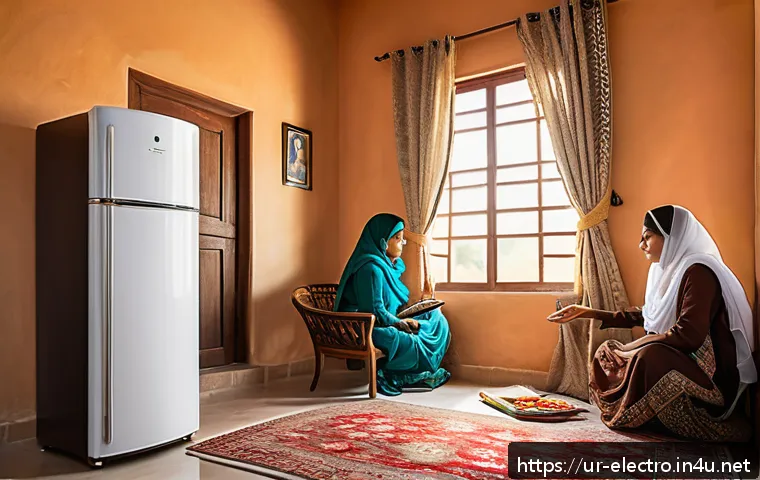 에너지 절약 기법 - A cozy Pakistani home interior during daytime showcasing energy-efficient appliances in use: an inve...